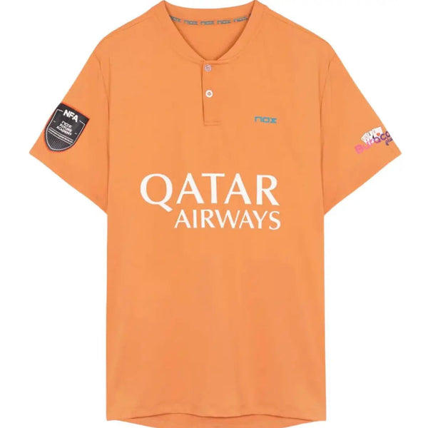 Polera Padel AT10 SPONSOR MANDARINA - Nox