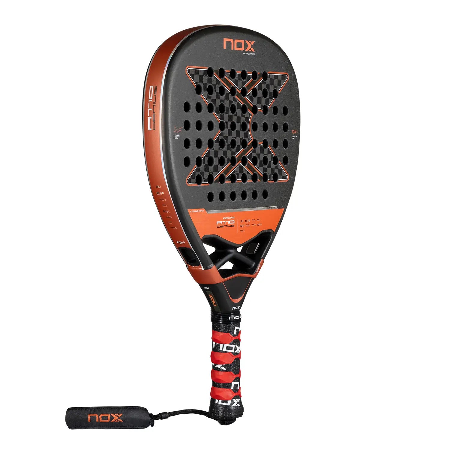Pala Padel AT10 GENIUS ATTACK 12K BY AGUSTIN TAPIA 2025 - Nox