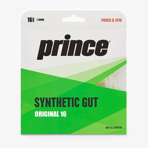 Set Cuerda Tenis SYNTHETIC GUT ORIGINAL 1.30/16 BLANCA - Prince