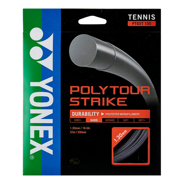 Set Cuerda Tenis POLY TOUR STRIKE 1.30/16 PLATA - Yonex