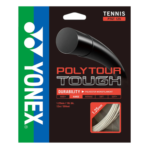 Set Cuerda Tenis POLY TOUR TOUGH 1.25/16L BLANCO - Yonex