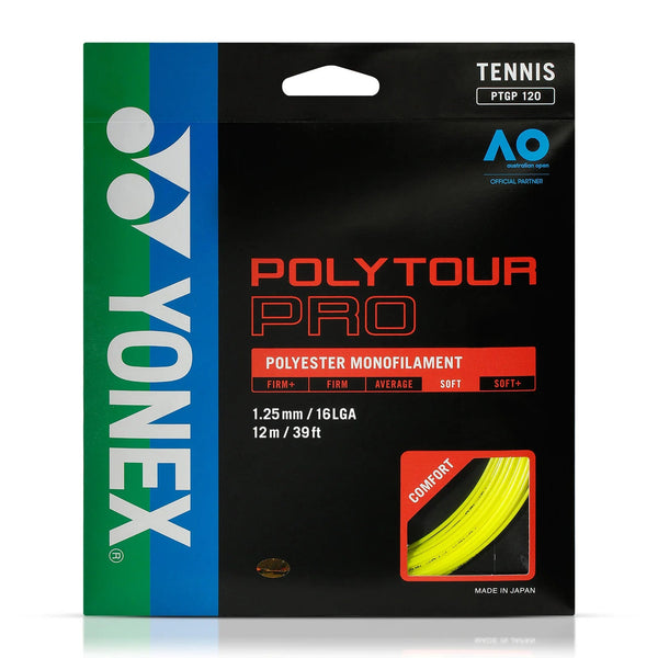 Set Cuerda Tenis POLY TOUR PRO 1.25/16L AMARILLO - Yonex
