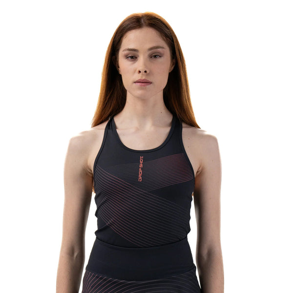 Polera Padel ANDRA 204 NEGRO - Drop Shot