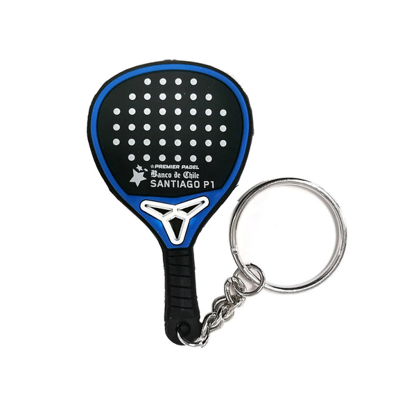 Llavero PALA PREMIER PADEL SANTIAGO P1 AZUL/NEGRO - Drop Shot