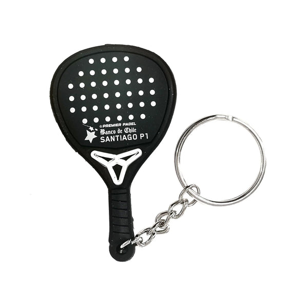 Llavero PALA PREMIER PADEL SANTIAGO P1 NEGRO - Drop Shot