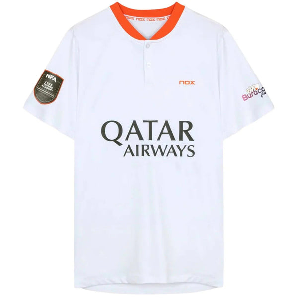 Polera Padel SPONSOR BLANCA - Nox