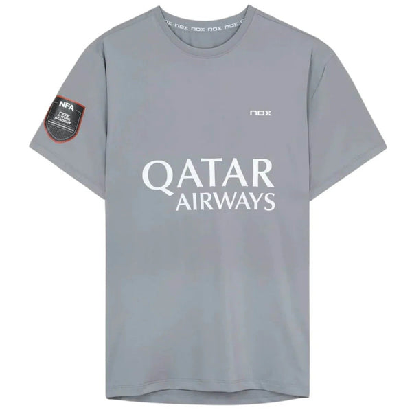 Polera Padel SPONSOR GRIS - Nox