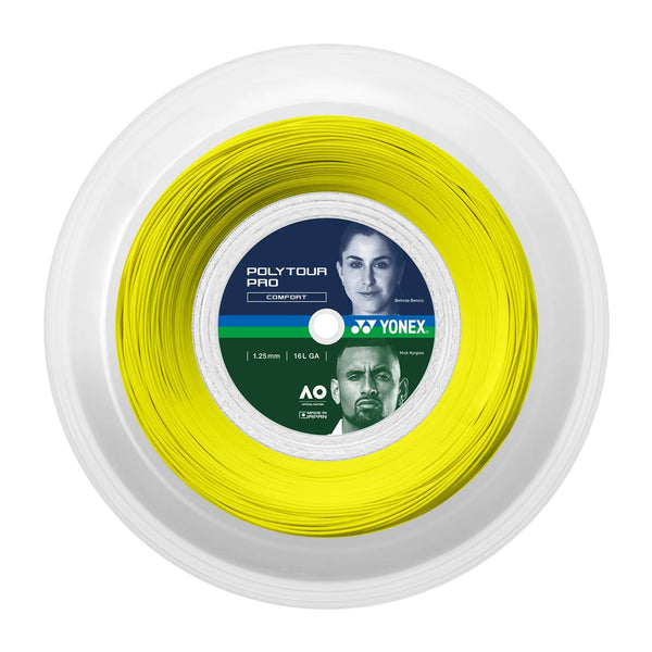 Rollo Cuerda Tenis POLY TOUR PRO 1.25/16L AMARILLO - Yonex