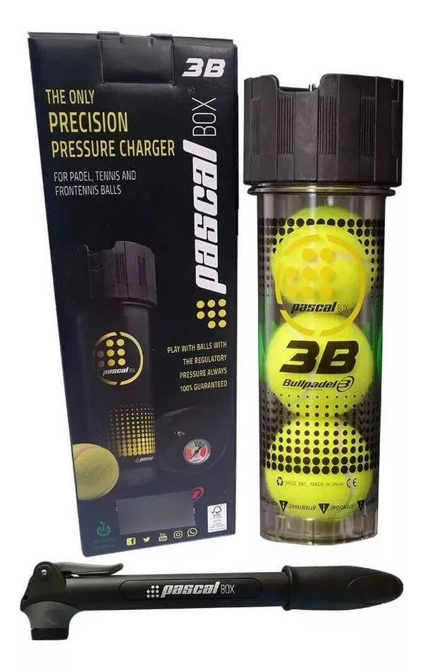 Presurizador de Pelotas de Pádel Pascal BOX 3B - Bullpadel