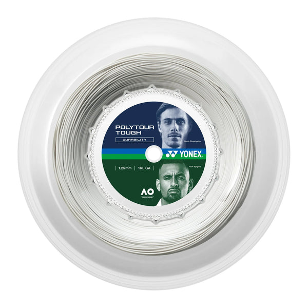 Rollo Cuerda Tenis POLY TOUR TOUGHT 1.25/16L BLANCO - Yonex