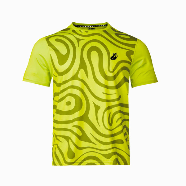 Polera Padel FULL PRINT PRO AMARILLO - Tilki
