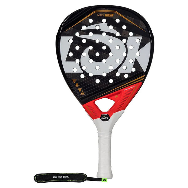 Pala Padel MAXX HYPE BLACK RED - LOK