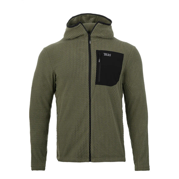 Polar FULL ZIP HOOD VERDE OLIVA - Tilki