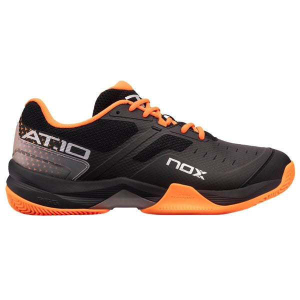 Zapatillas Padel AT10 Negro-Naranja - NOX